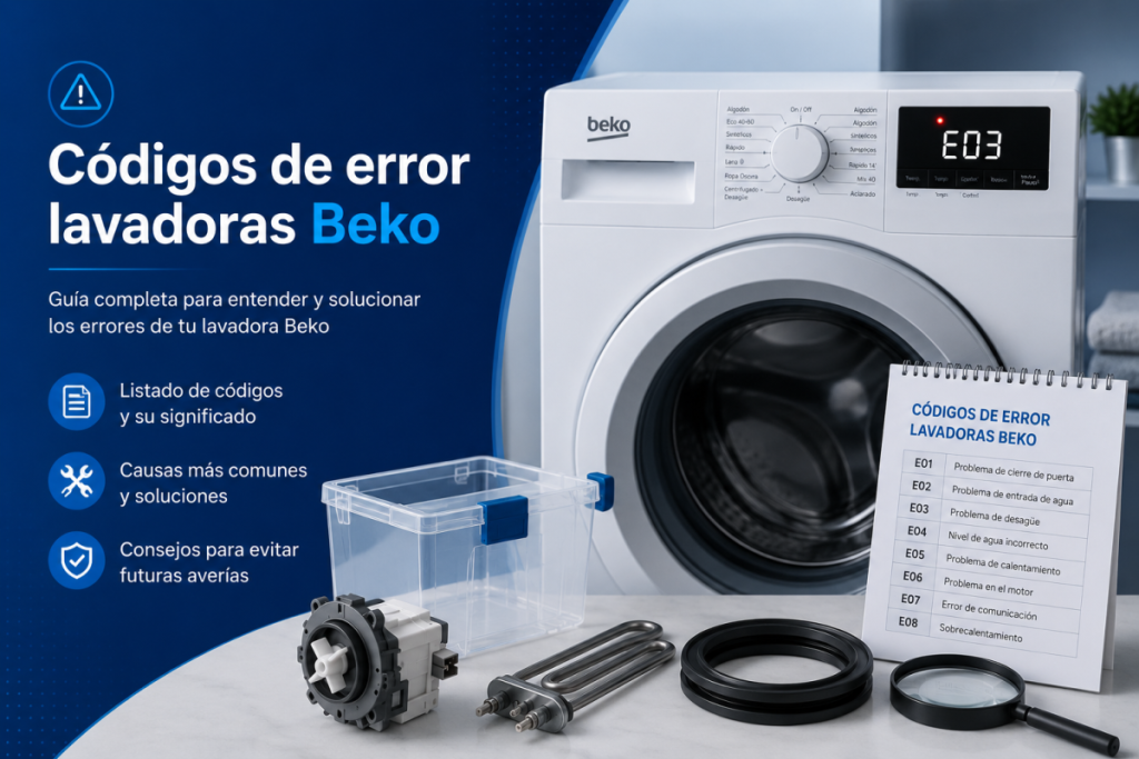 Códigos de error para Lavadoras Beko