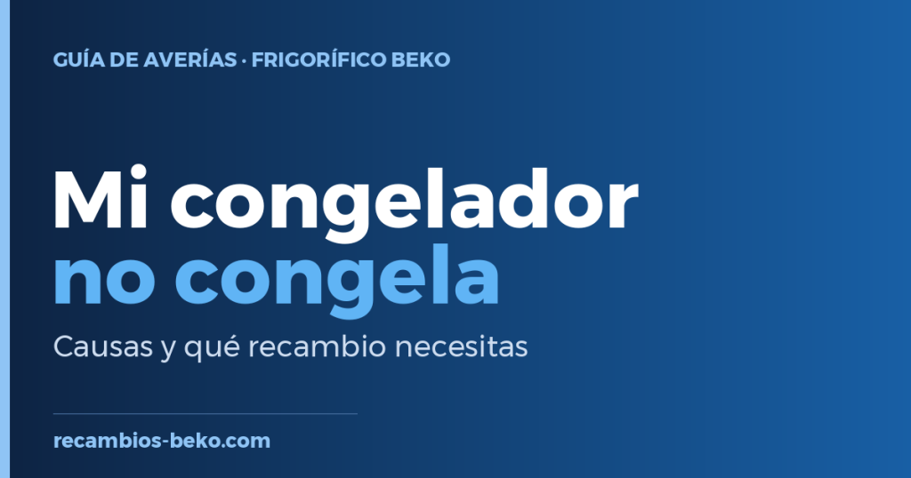 Frigorifico Beko No congela